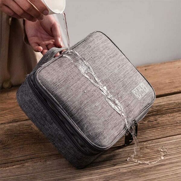 Borsa organizer tech da viaggio - Custodia per Cavi, Fotocamera, iPad e Schede di Memoria - immagine 5